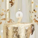 GINGERRAY GOLD OMBRE 9 NUMBER BIRTHDAY CANDLE