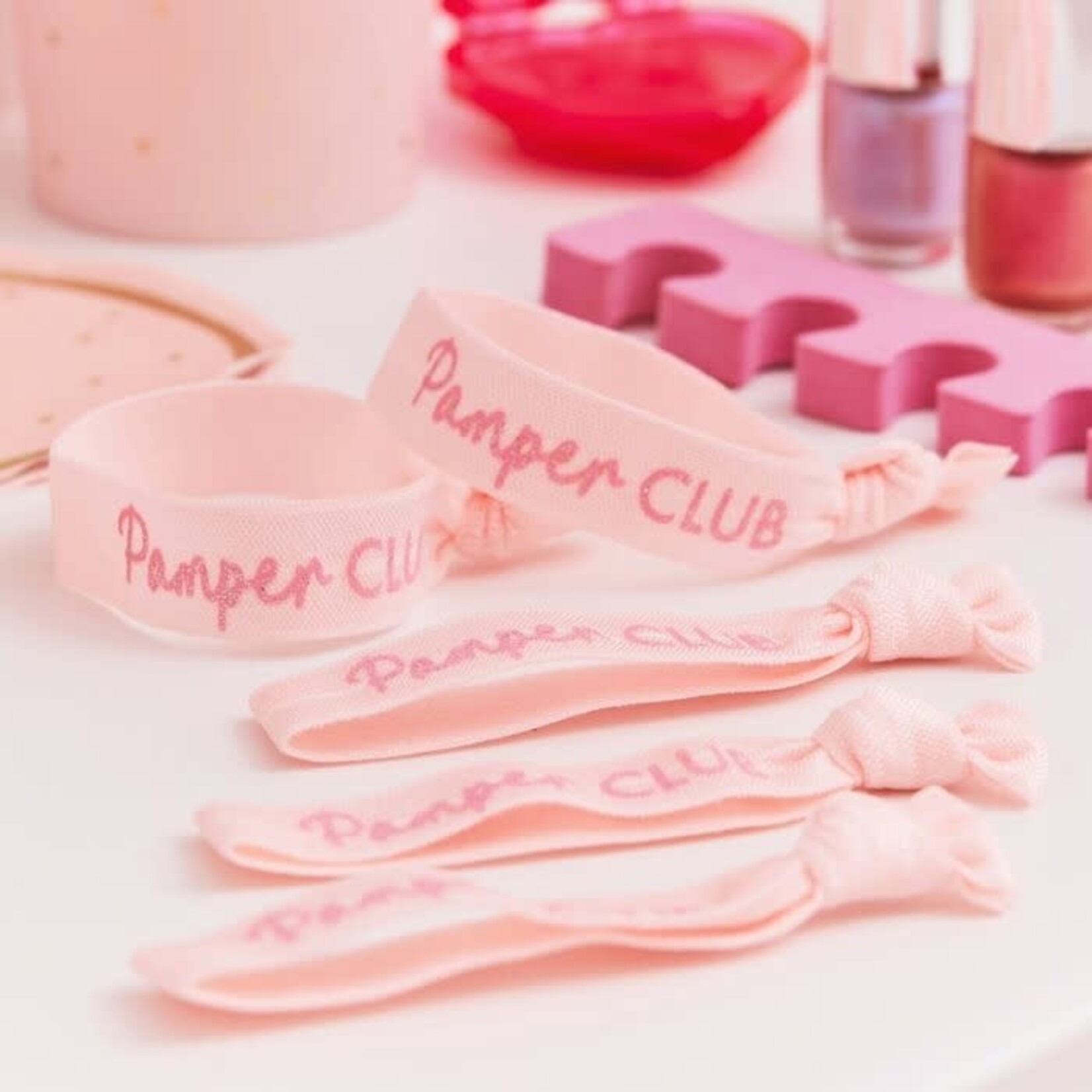 GINGERRAY PINK GLITTER PAMPER CLUB PARTY BANDS