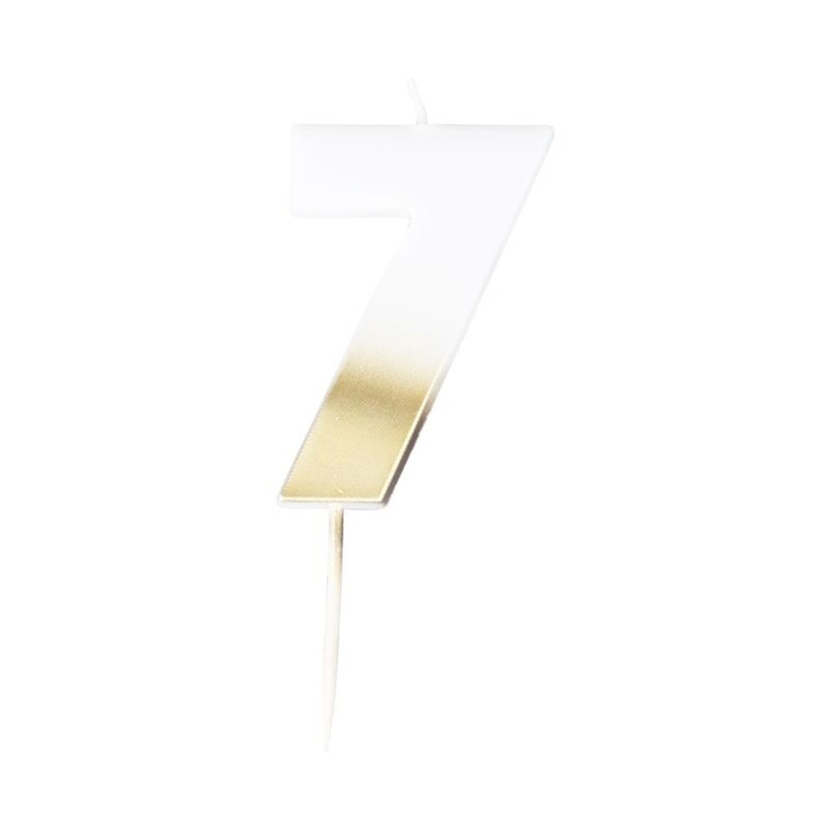 GINGERRAY GOLD OMBRE 7 NUMBER BIRTHDAY CANDLE
