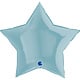 SMP star foil balloon pastel blue 90 cm