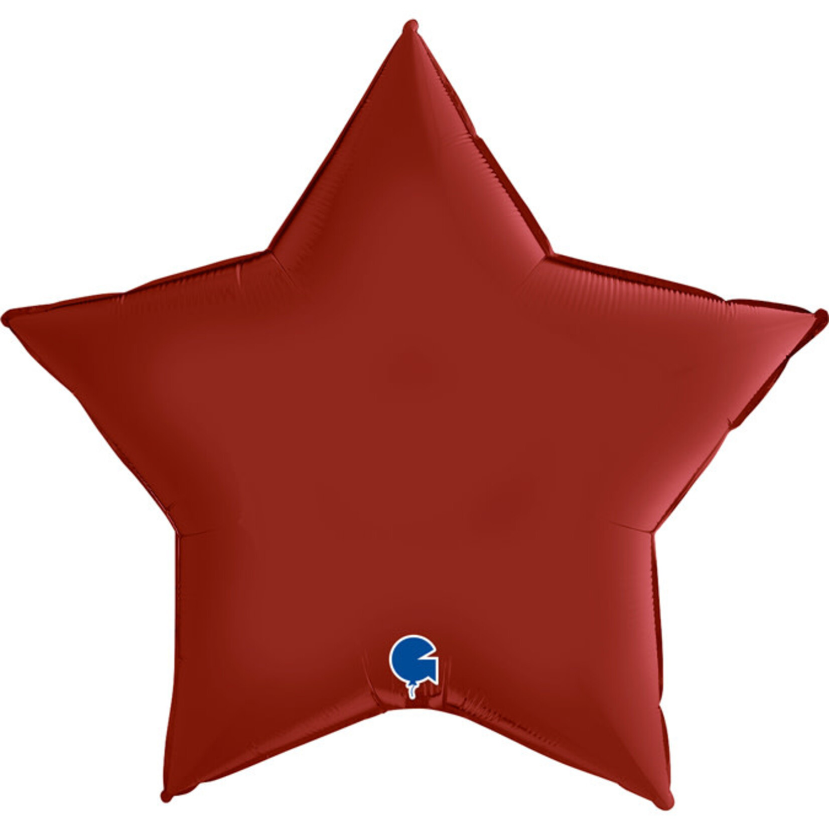 SMP star satin foil balloon ruby red 90 cm
