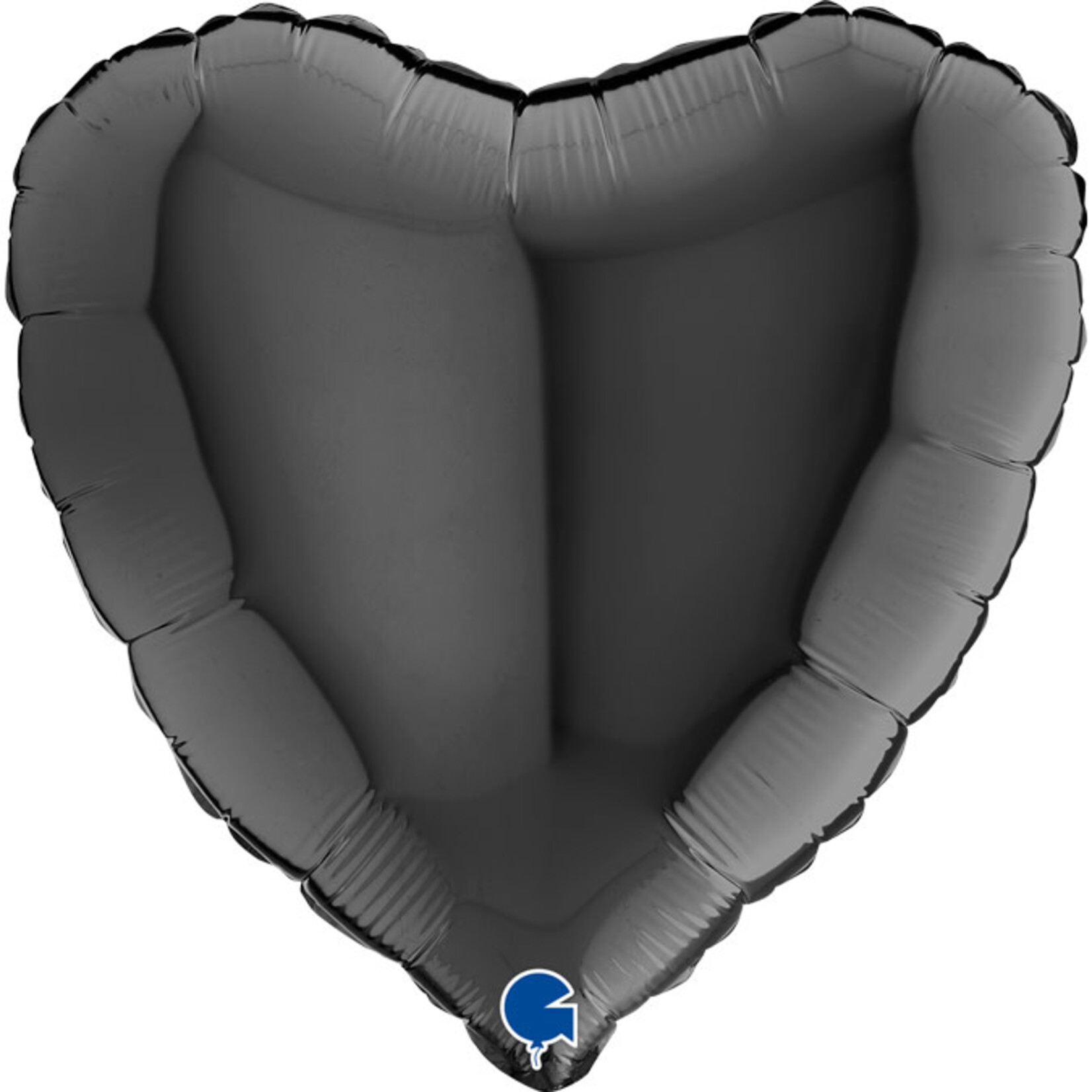 SMP heart foil balloon black 45 cm