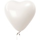 RICO BALLOONS HEART WHITE 30 cm 12 x