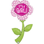 SMP flower it's a girl foil balloon 152 cm