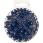 RICO SET PLASTIC BEAD BLUE 6 / 8 / 10 / 12 MM