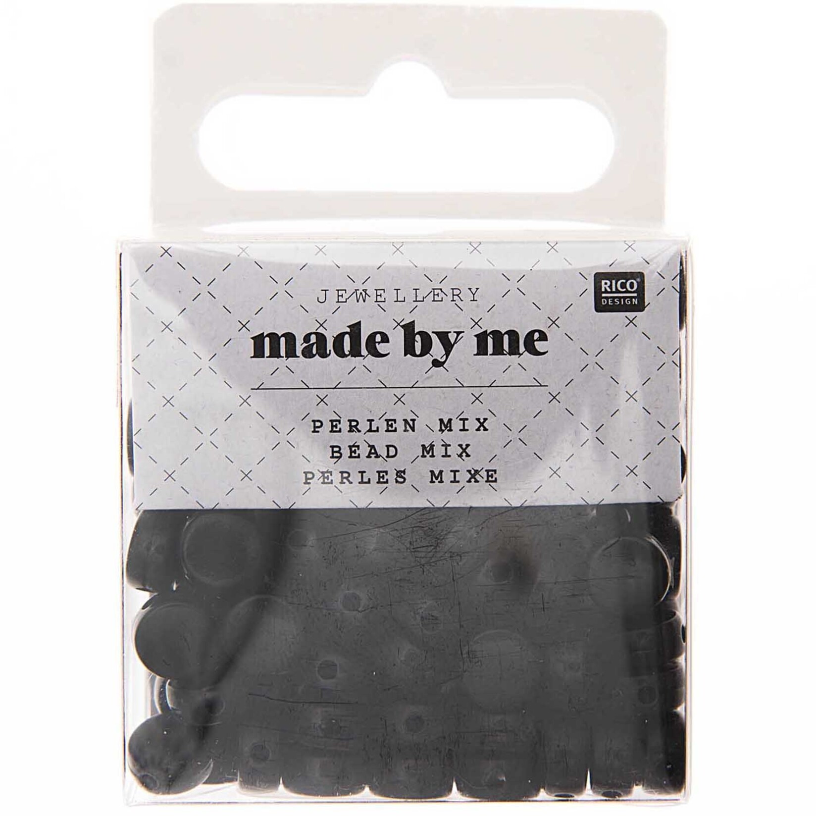 RICO BEADS, ROUND, BLACK 165 PCS