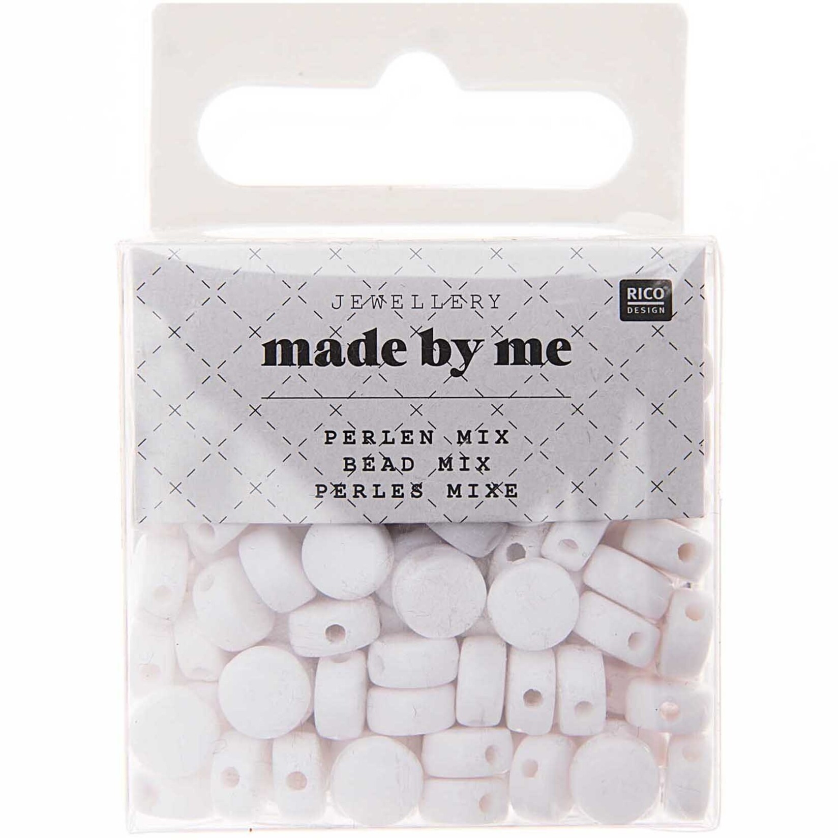 RICO BEADS, ROUND, WHITE 165 PCS