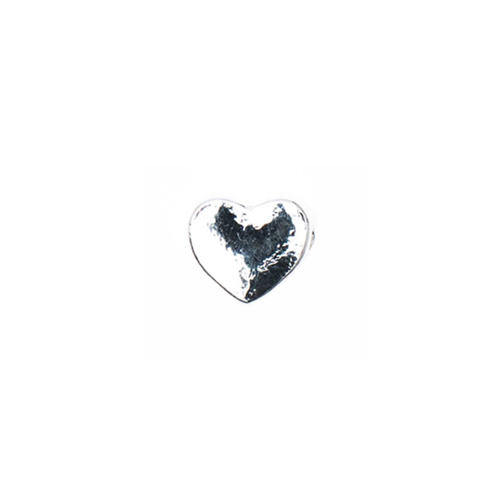 RICO HEART, SILVER 5X5 MM