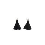 RICO TASSELS, BLACK 2 PCS, CA 22 MM