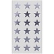 Rico NAY STICKERS STARS 18MM, SILVER 4 SHEETS