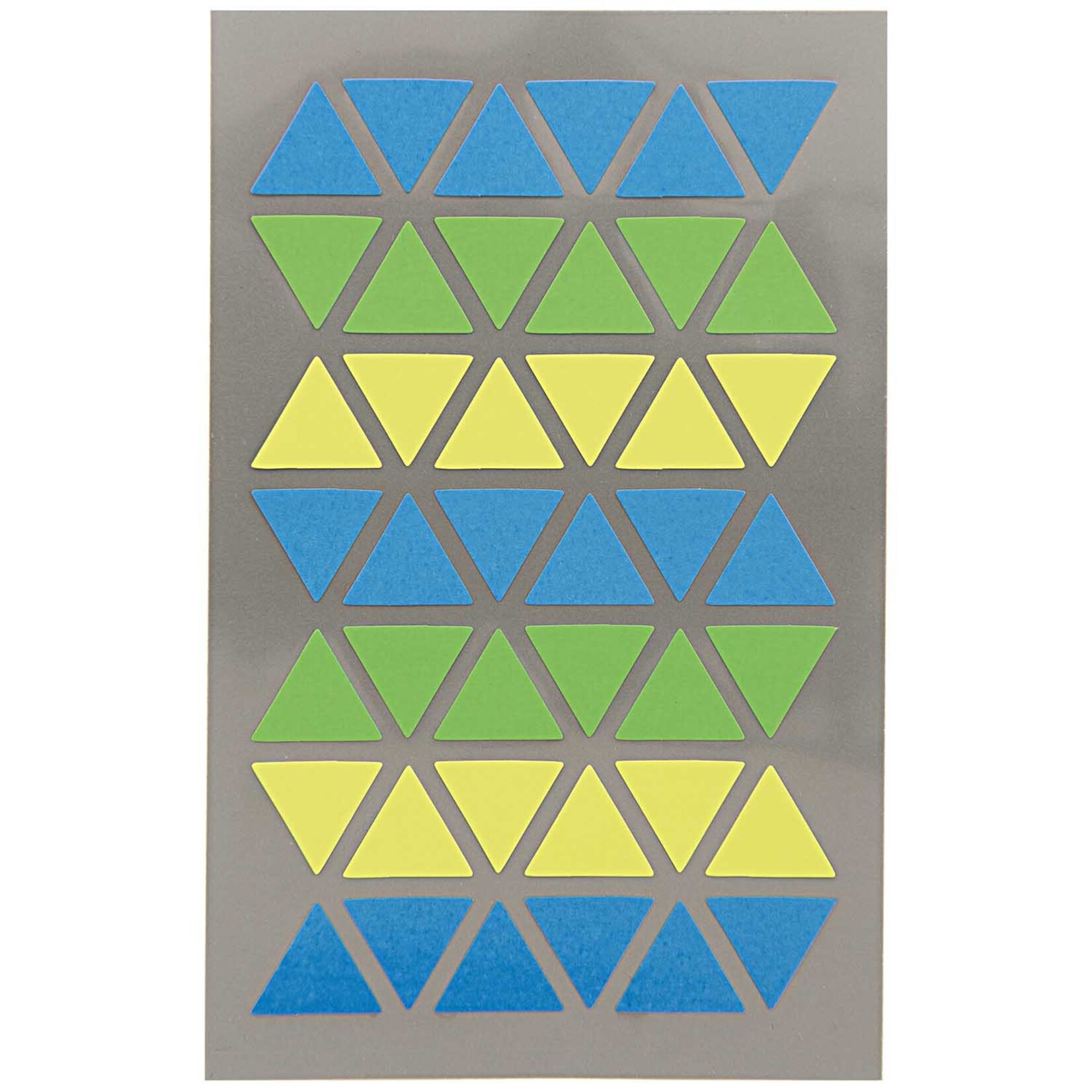 RICO OFFICE STICK, TRIANGL BLUE/ GREEN 4 SHEETS, 9,5 X 19 CM