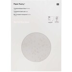 RICO TRANSPARENT PAPER, DOT/ROSE GOLD FSC MIX 12 SHEETS, 210X295 MM, 113G