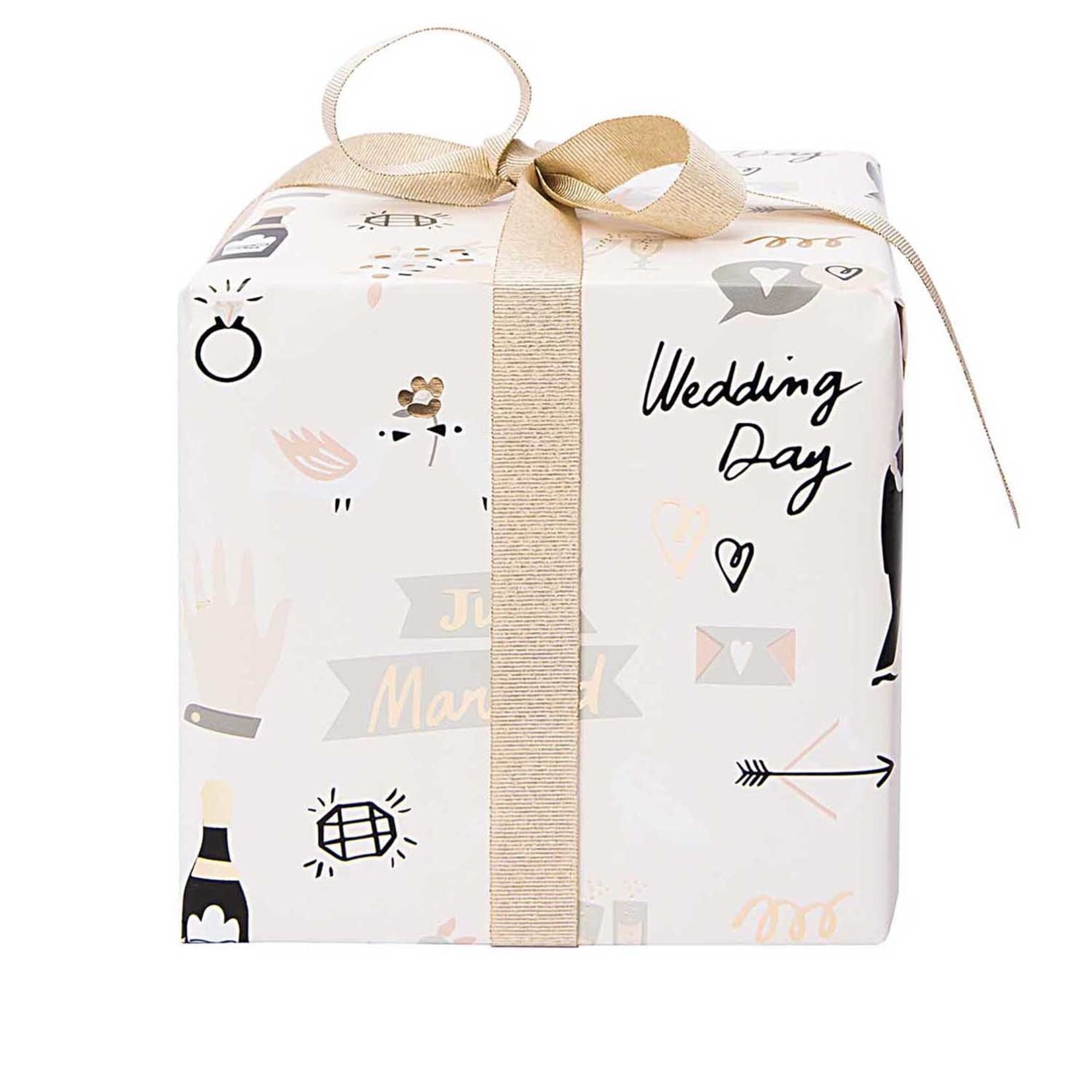 RICO WRAPPING PAPER SYMBOLS WEDDING 70CM / 2 M