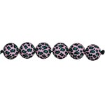 RICO Acid Leo beads, rose, 5 pcs, ca. 16 mm, 2 mm hole