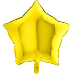 SMP star foil balloon yellow 55 cm
