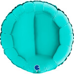 SMP circle foil balloon turquoise 45 cm