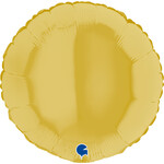 SMP circle foil balloon pastel yellow 45 cm