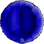 SMP circle foil balloon navy blue 45 cm