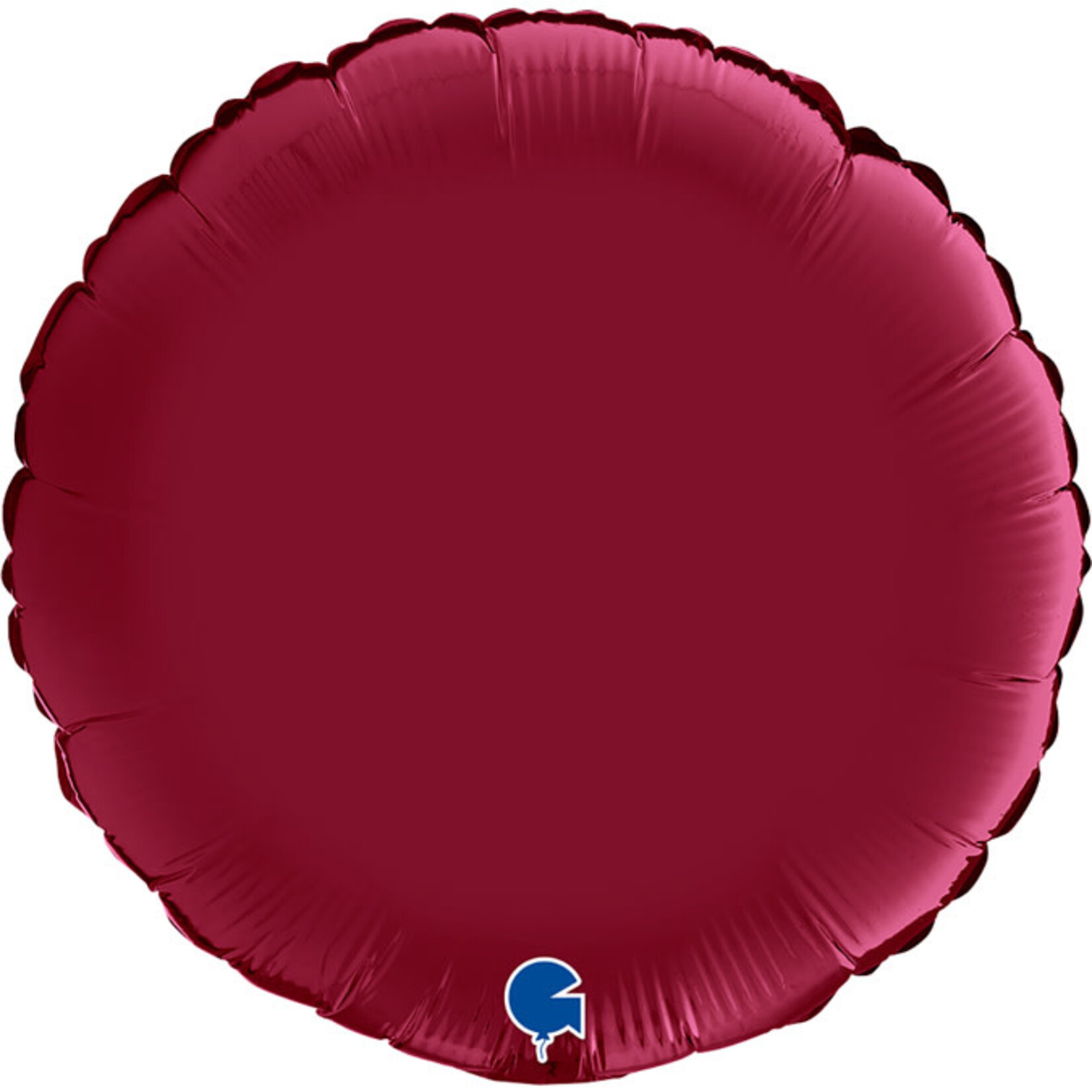 SMP circle foil balloon satin cherry red 45 cm