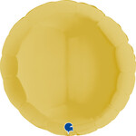 SMP circle foil balloon pastel yellow 90 cm