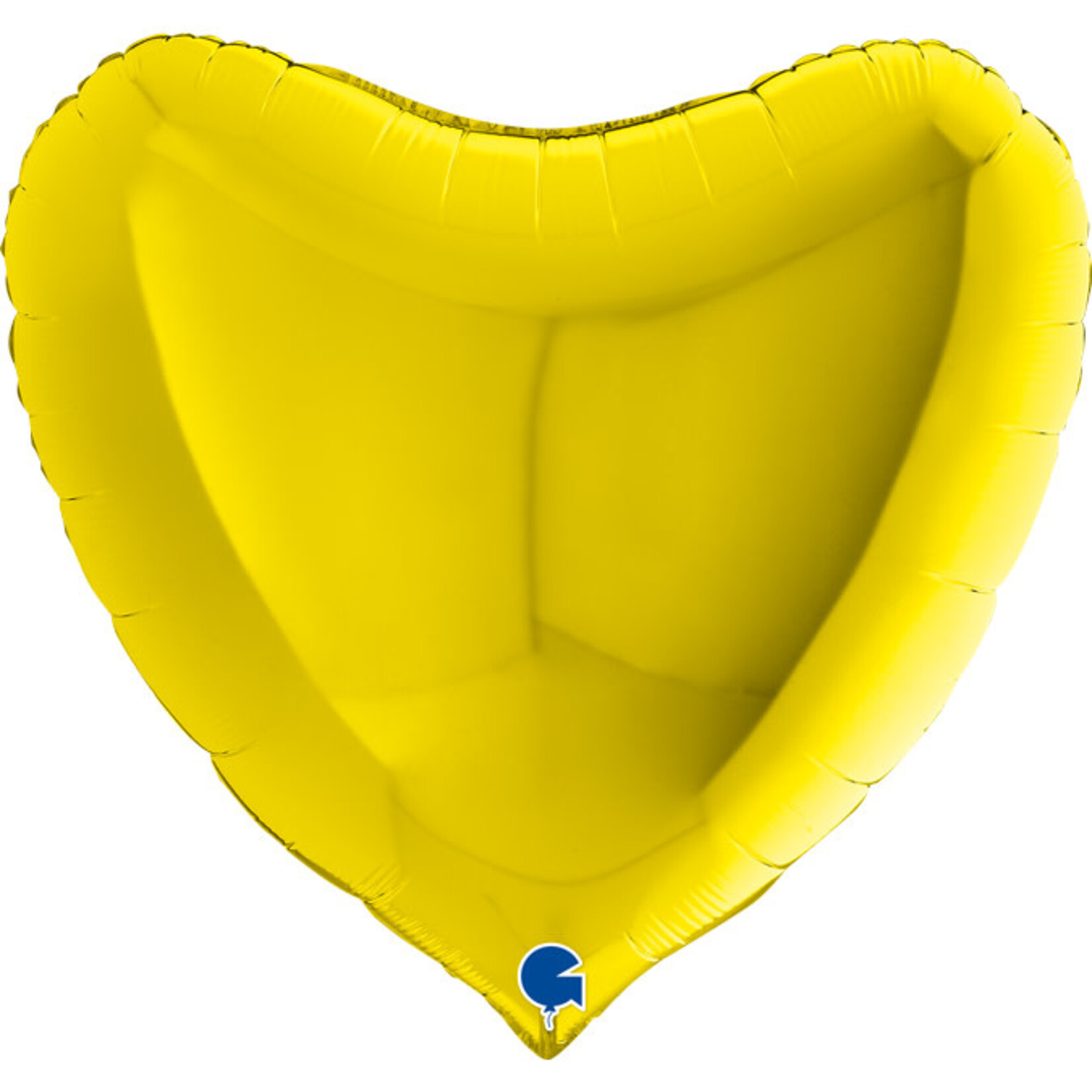 SMP heart foil balloon yellow 90 cm