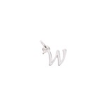 RICO LETTER W, SILVER 10 MM