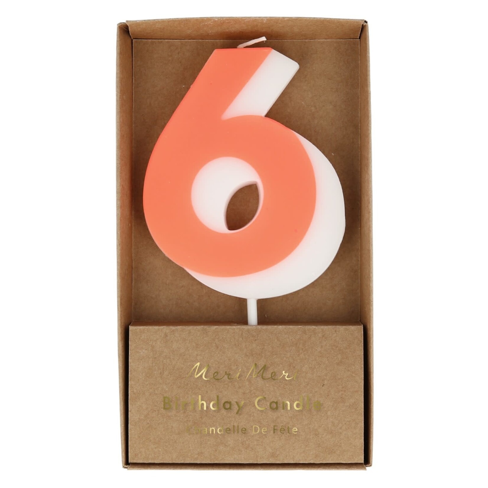 MERIMERI Color number 6 candle