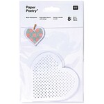 RICO EMBROIDERY BOARD, HEART 8 PCS