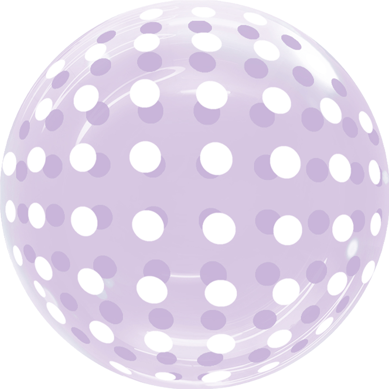 SMP Dots Bubble Balloons Purple 45 cm