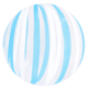 SMP Stripe Bubble Balloons Blue White 45 cm