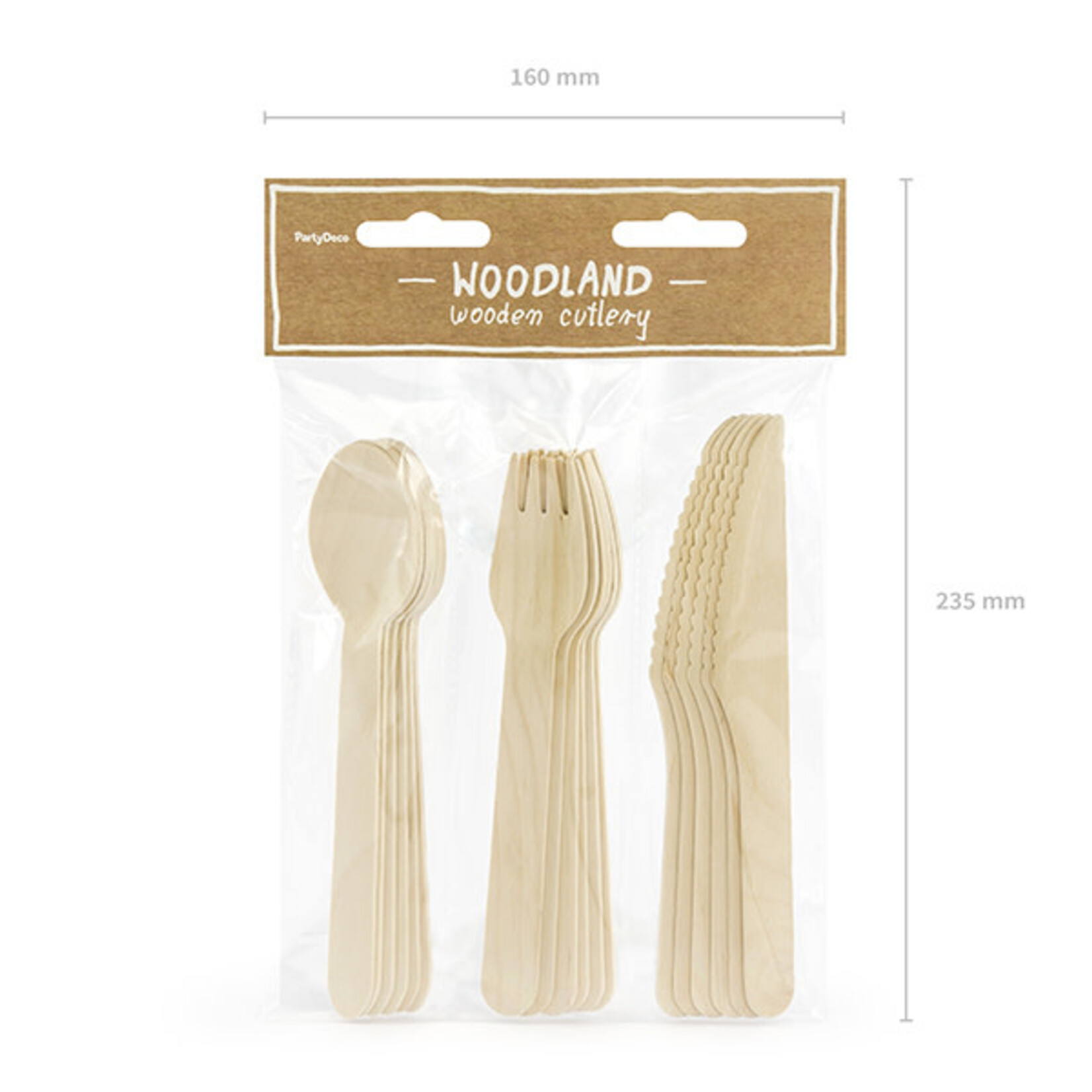 PD Wooden cutlery, 16cm