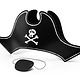 PD Pirate's Hat and eyepatch, 14cm
