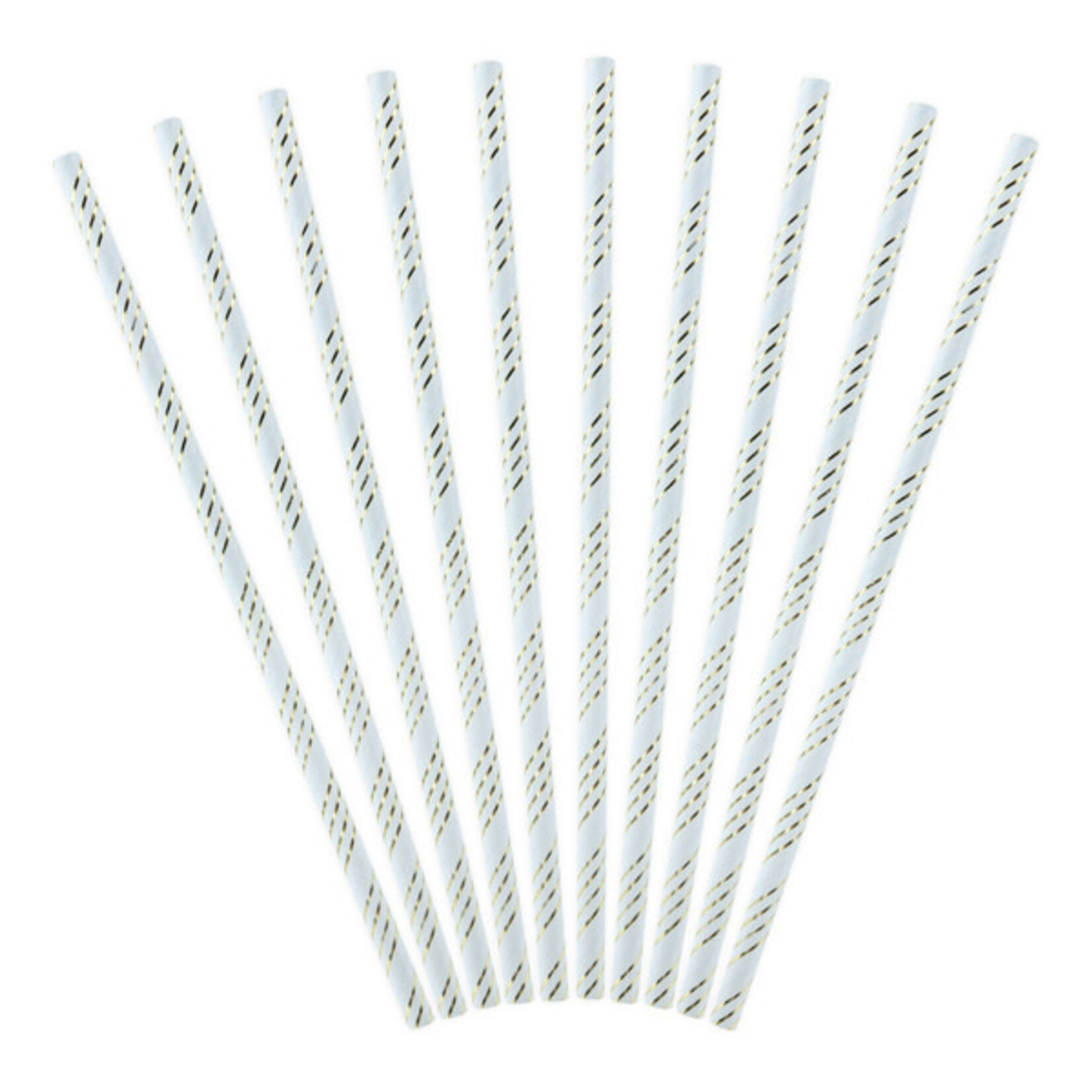 PD Paper straws, light blue, 19.5cm