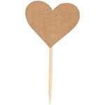 RICO KRAFT PAPER FLAGS, HEART