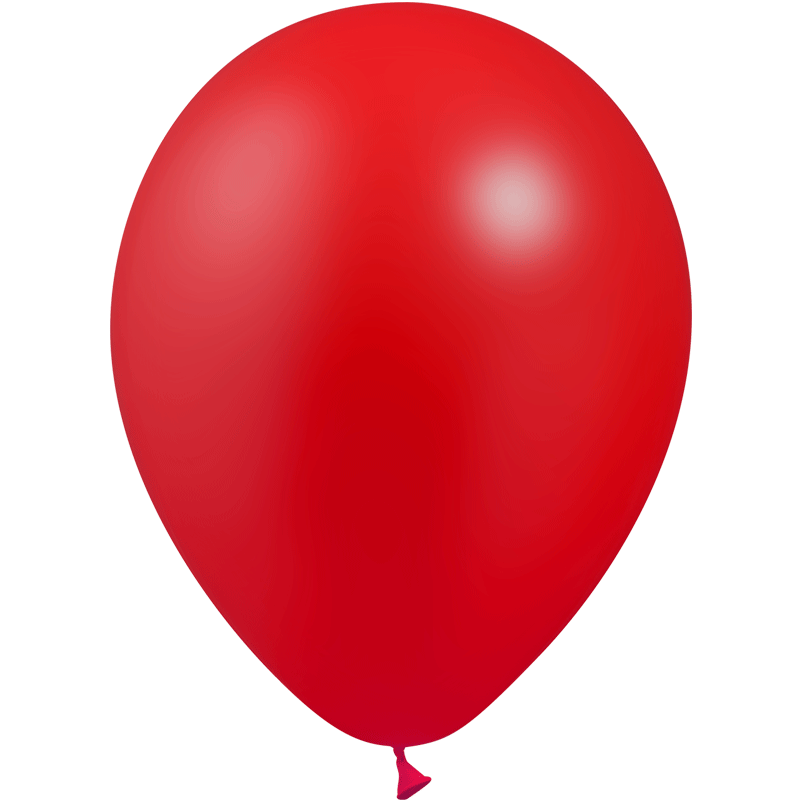 SMP 12 x metallic red latex balloons 28 cm 100% biodegradable