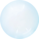 SMP Crystal Bubble Balloon blue 60 cm