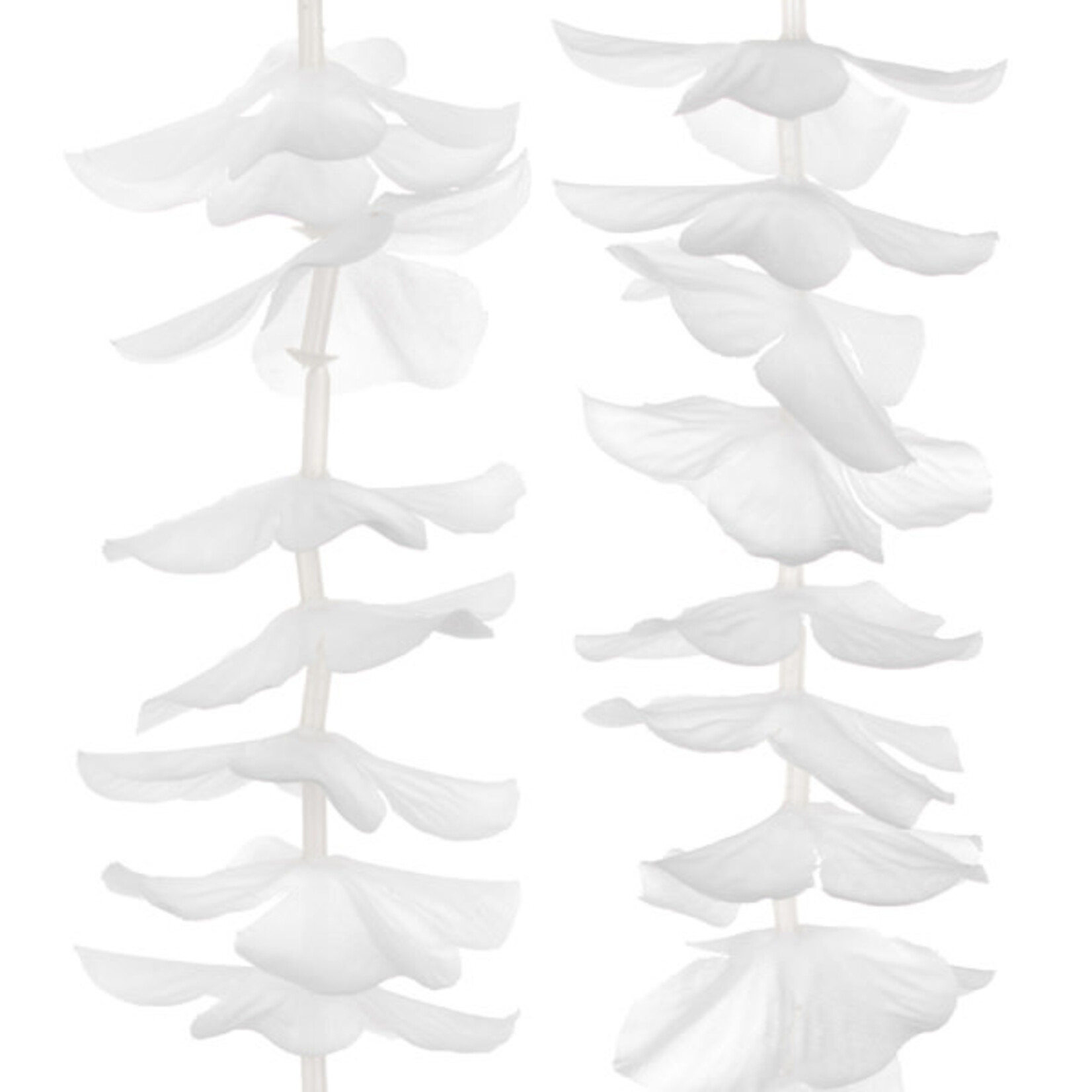 PD Backdrop - Flowers, white, 180cm