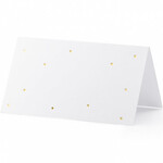 PD Place cards - Dots, gold, 9.5x5.5cm