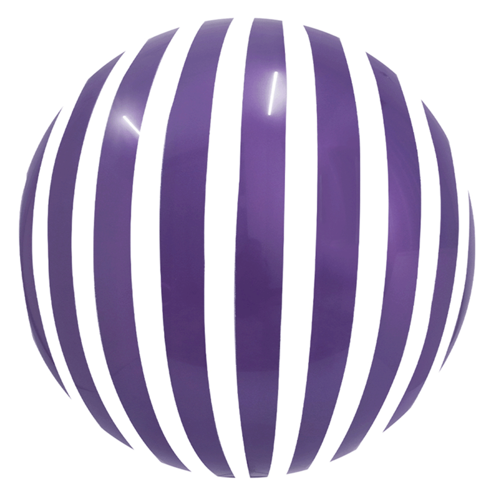 SMP stripe bubble balloon purple 45 cm