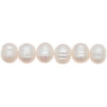 RICO Freshwater pearls natural, 10 pcs, 11-12 mm