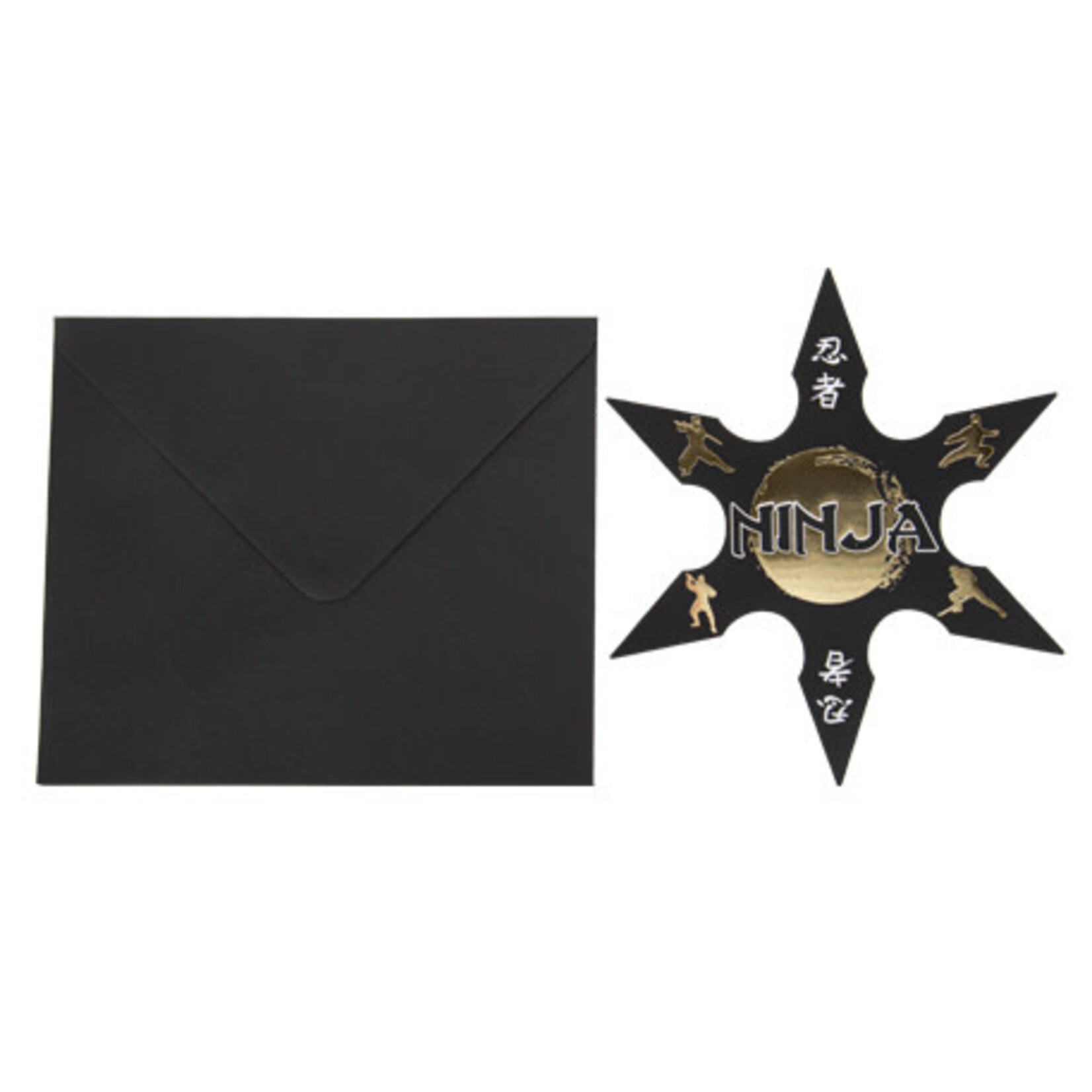 AF ninja invitations with envelope 8 x