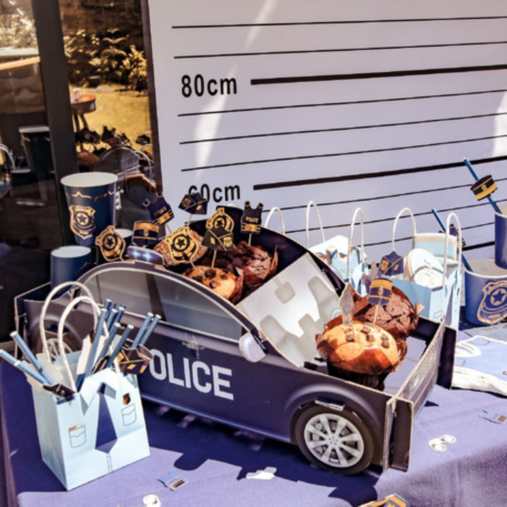 AF police car paper display 55 x 22 x 22 cm