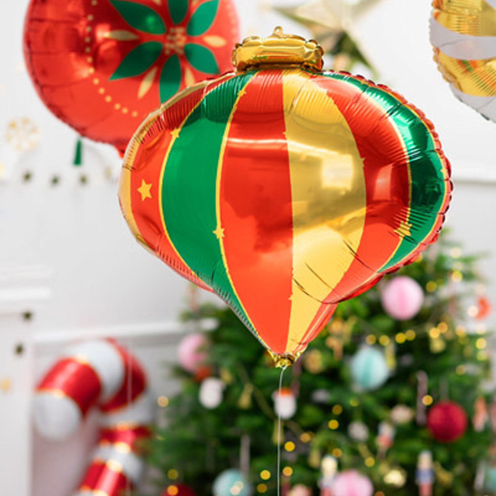 PD Foil balloon Christmas Bauble, 51x49cm, mix