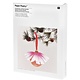 RICO Christmas bauble topper, fringes, white/neon pink FSC MIX