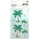 RICO FIGURICO gel stickers, Tropical plants