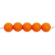 RICO Plastic beads, orange