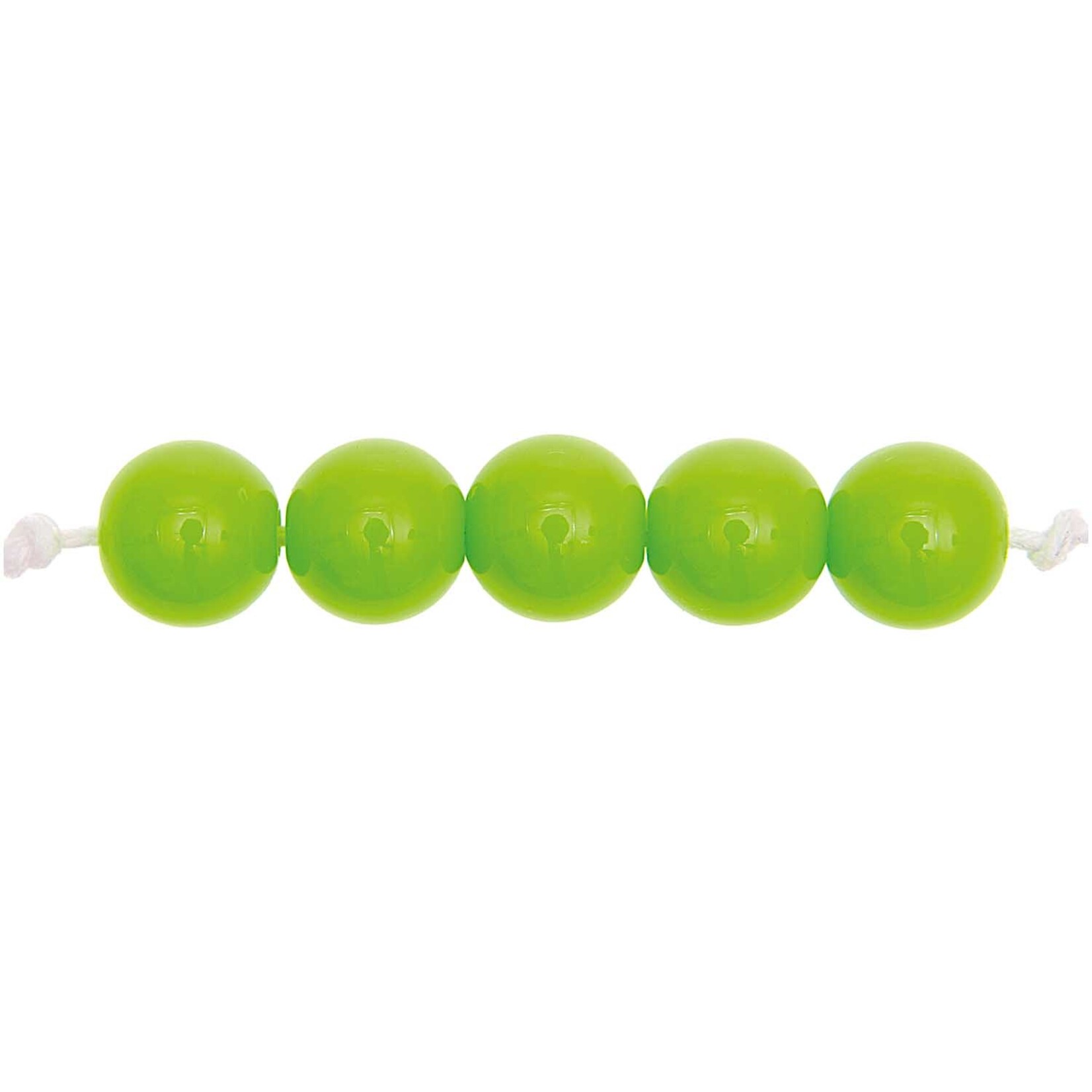 RICO Plastic parels, groen, 24 stuks, Ã˜ 10 mm
