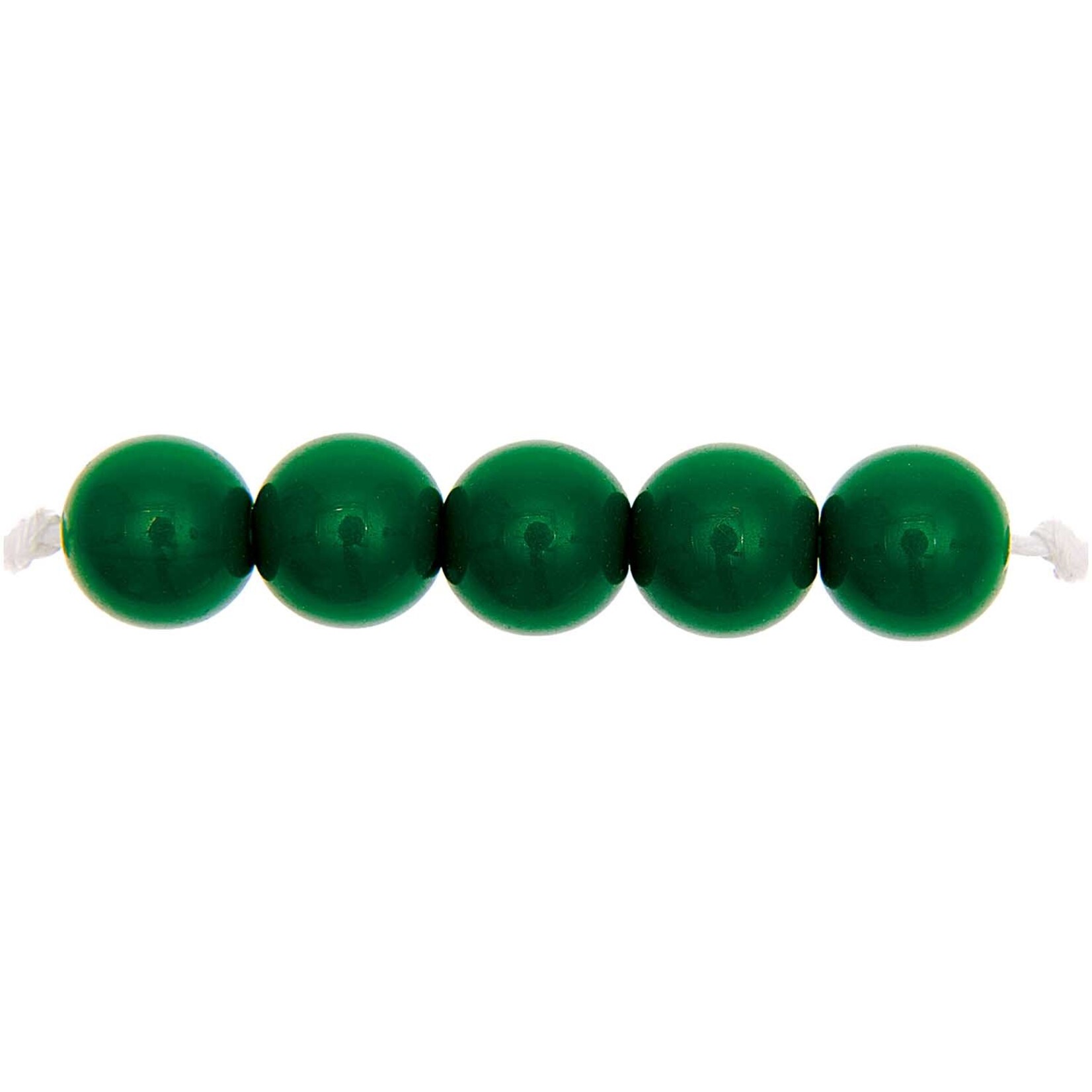 RICO Plastic beads, dark green