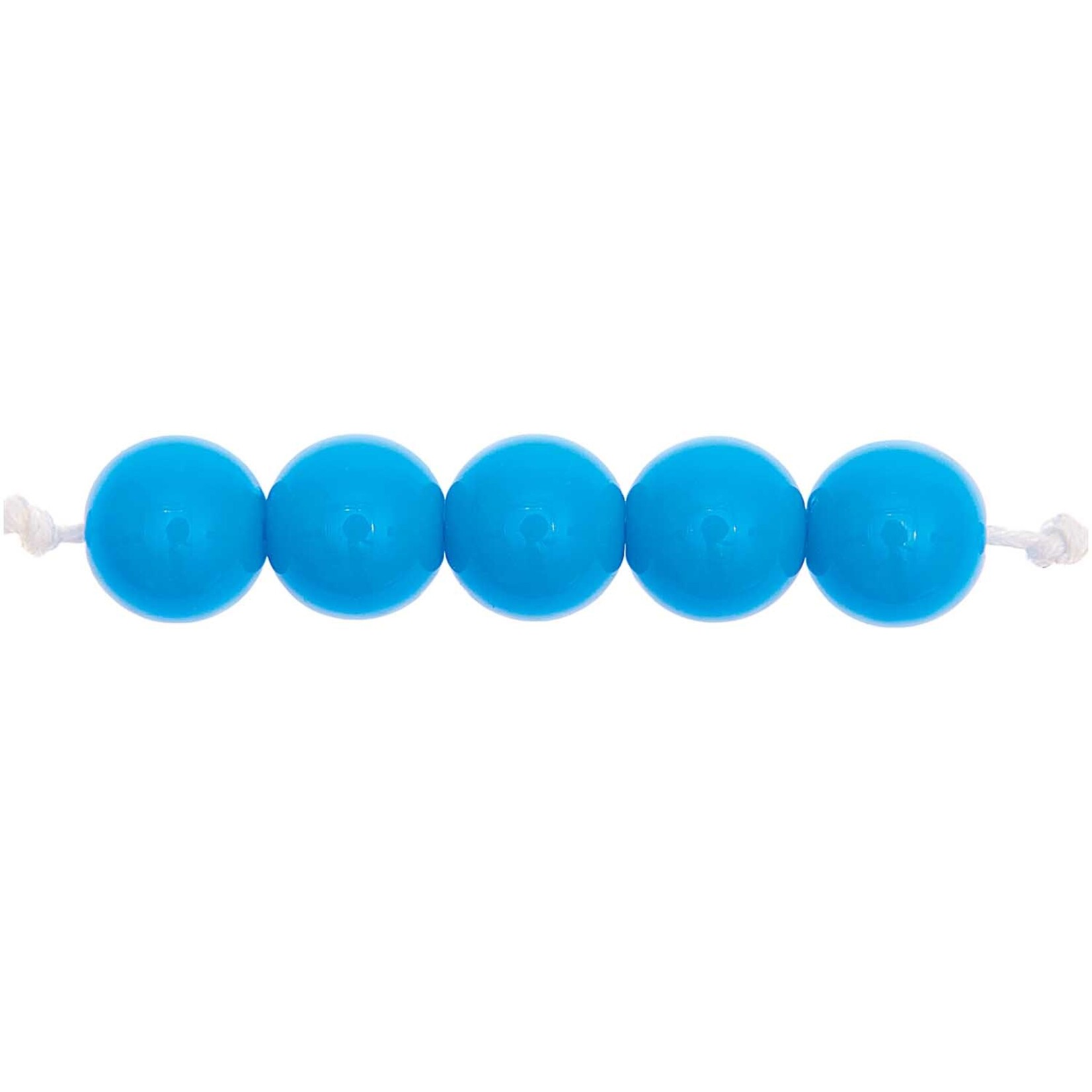 RICO Plastic beads, turquoise