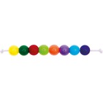 RICO Plastic beads, rainbow classic mix, ÃƒËœ 6 mm